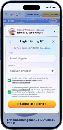 Casinolab Registrierung