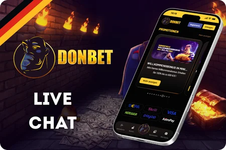 Donbet Kundensupport Live-Chat auf Deutsch