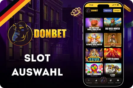 Donbet Casino Spielautomaten Auswahl mit beliebten Slots