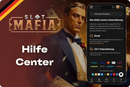 Slot Mafia Casino Kundensupport Live Chat und FAQ Bereich auf Englisch